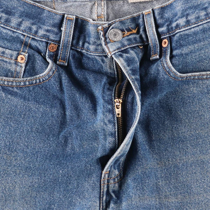 00'S Levi's 505 REGULAR FIT STRAIGHT LEG tapered denim pants for men, size w32 cotton blue type Vintage Second Hand