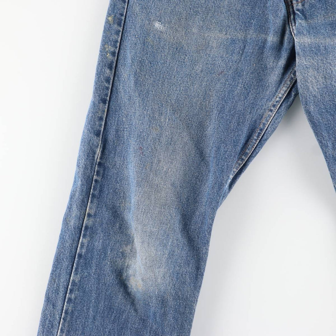 00'S Levi's 505 REGULAR FIT STRAIGHT LEG tapered denim pants for men, size w32 cotton blue type Vintage Second Hand