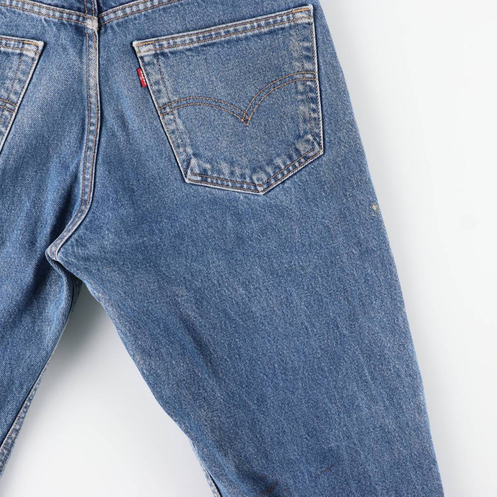 00'S Levi's 505 REGULAR FIT STRAIGHT LEG tapered denim pants for men, size w32 cotton blue type Vintage Second Hand