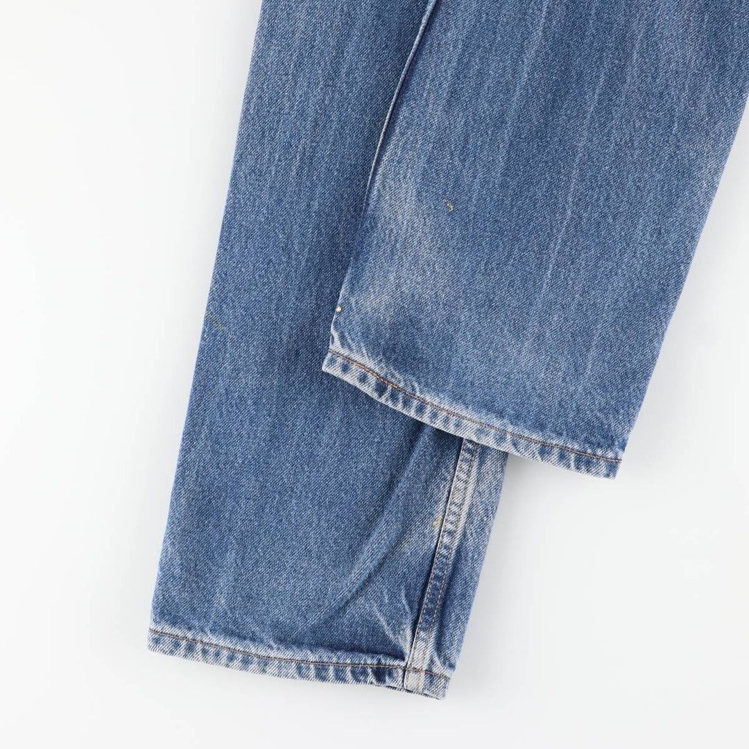 00'S Levi's 505 REGULAR FIT STRAIGHT LEG tapered denim pants for men, size w32 cotton blue type Vintage Second Hand