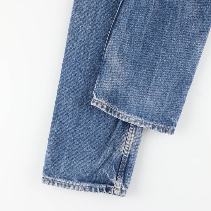 00'S Levi's 505 REGULAR FIT STRAIGHT LEG tapered denim pants for men, size w32 cotton blue type Vintage Second Hand