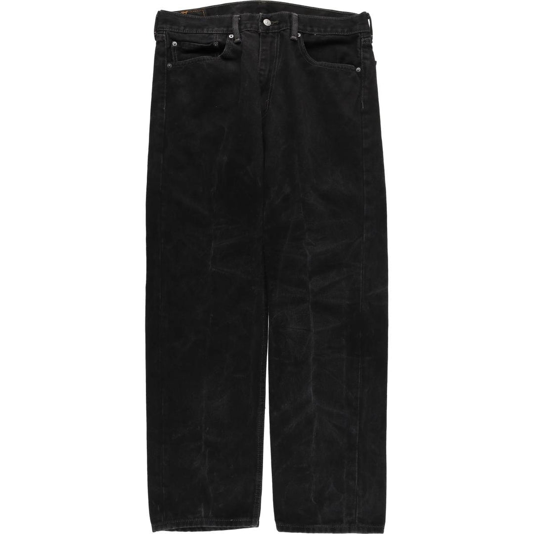 Levi's 505 Black Denim Tapered Denim Pants for Men, W36 cotton black type Vintage Second Hand