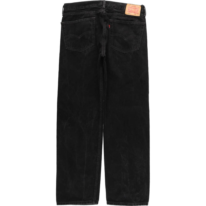 Levi's 505 Black Denim Tapered Denim Pants for Men, W36 cotton black type Vintage Second Hand
