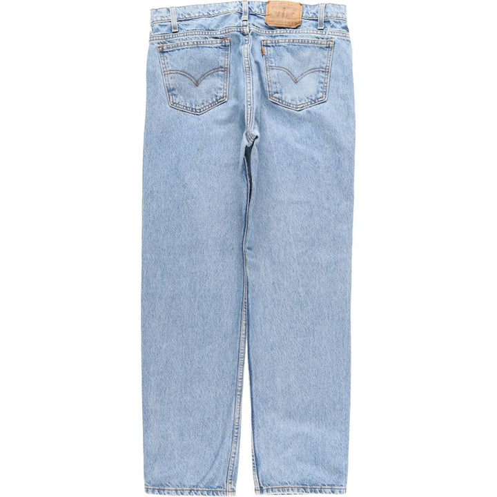 90'S Levi's 40505-0214 Regular Fit Straight Leg Tapered Denim Pants with Orange Tab, Men's Size 35 cotton blue type Vintage Second Hand