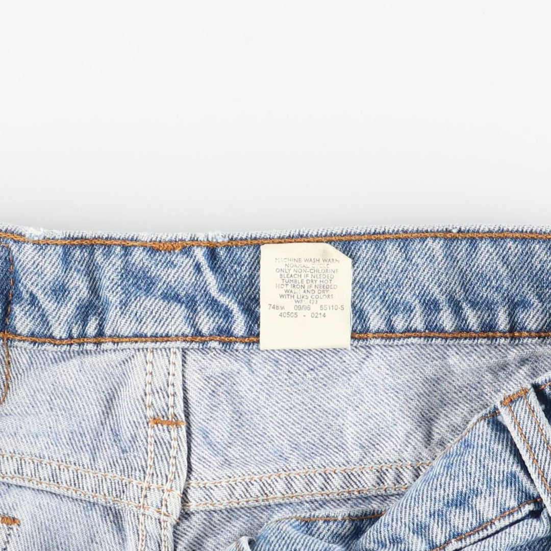 90'S Levi's 40505-0214 Regular Fit Straight Leg Tapered Denim Pants with Orange Tab, Men's Size 35 cotton blue type Vintage Second Hand