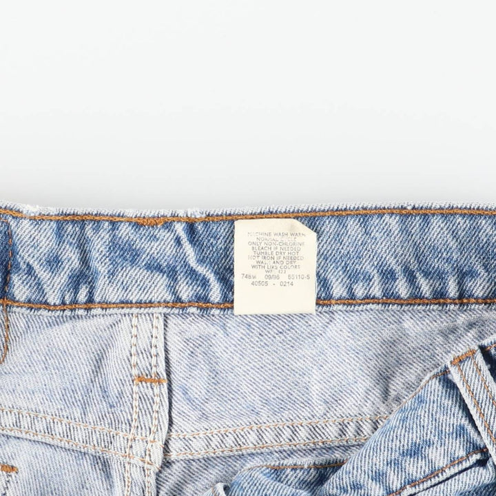 90'S Levi's 40505-0214 Regular Fit Straight Leg Tapered Denim Pants with Orange Tab, Men's Size 35 cotton blue type Vintage Second Hand
