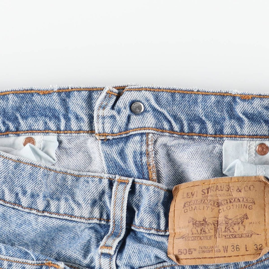 90'S Levi's 40505-0214 Regular Fit Straight Leg Tapered Denim Pants with Orange Tab, Men's Size 35 cotton blue type Vintage Second Hand