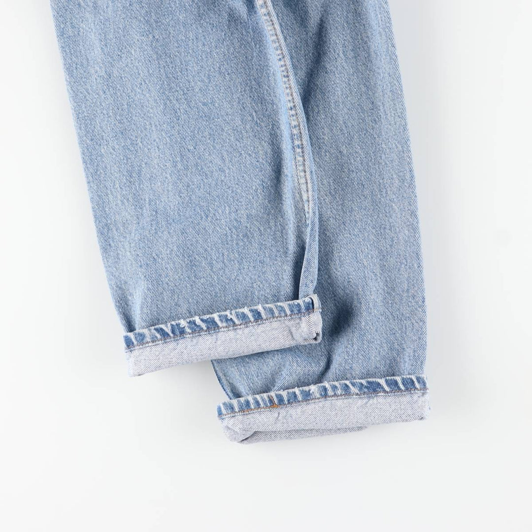 90'S Levi's 40505-0214 Regular Fit Straight Leg Tapered Denim Pants with Orange Tab, Men's Size 35 cotton blue type Vintage Second Hand