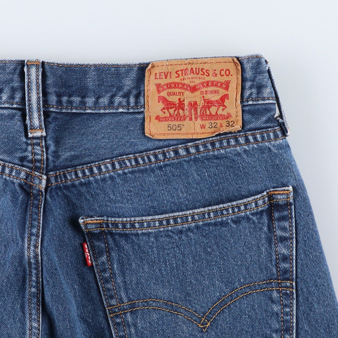 Levi's 505 tapered denim pants for men, size W33 unclear blue type Vintage Second Hand
