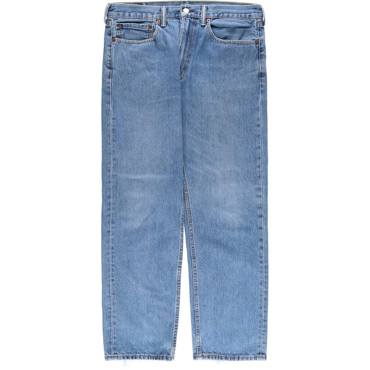 Levi's 505 tapered denim pants for men, size w36 cotton blue type Vintage Second Hand