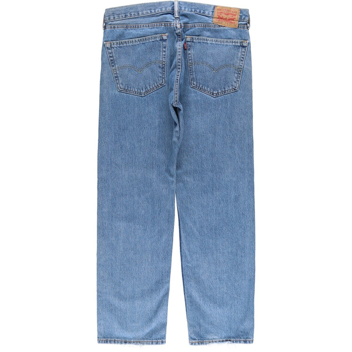 Levi's 505 tapered denim pants for men, size w36 cotton blue type Vintage Second Hand