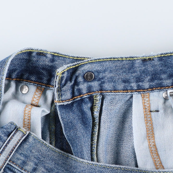 Levi's 505 tapered denim pants for men, size w36 cotton blue type Vintage Second Hand