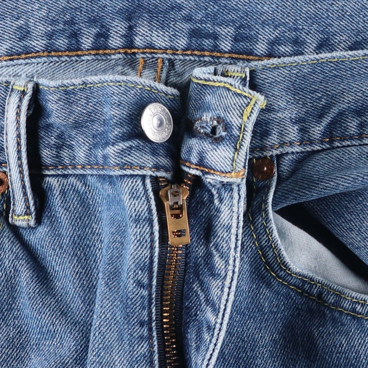 Levi's 505 tapered denim pants for men, size w36 cotton blue type Vintage Second Hand