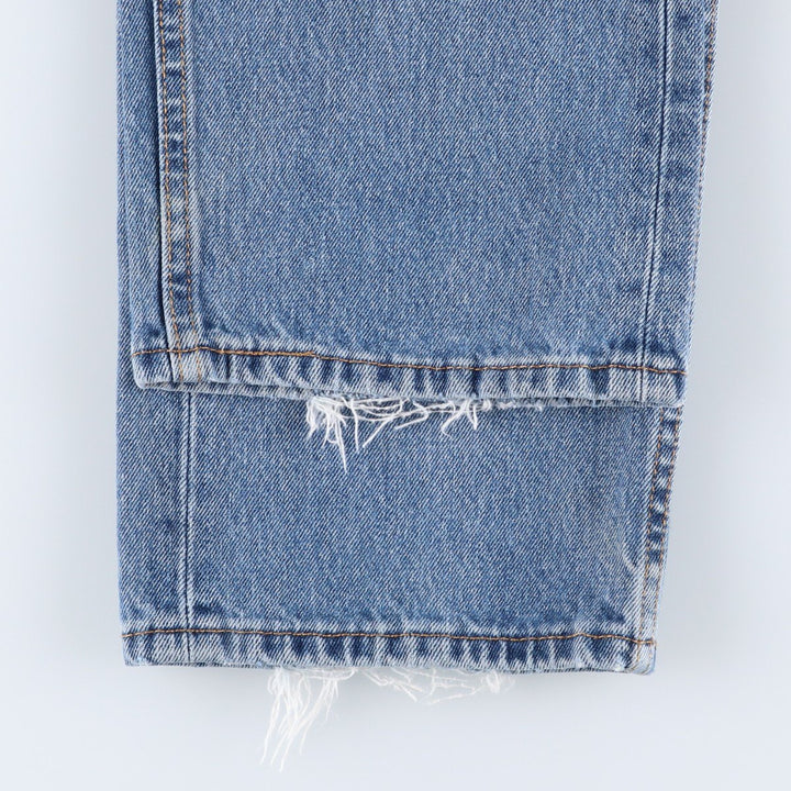 Levi's 505 tapered denim pants for men, size w36 cotton blue type Vintage Second Hand
