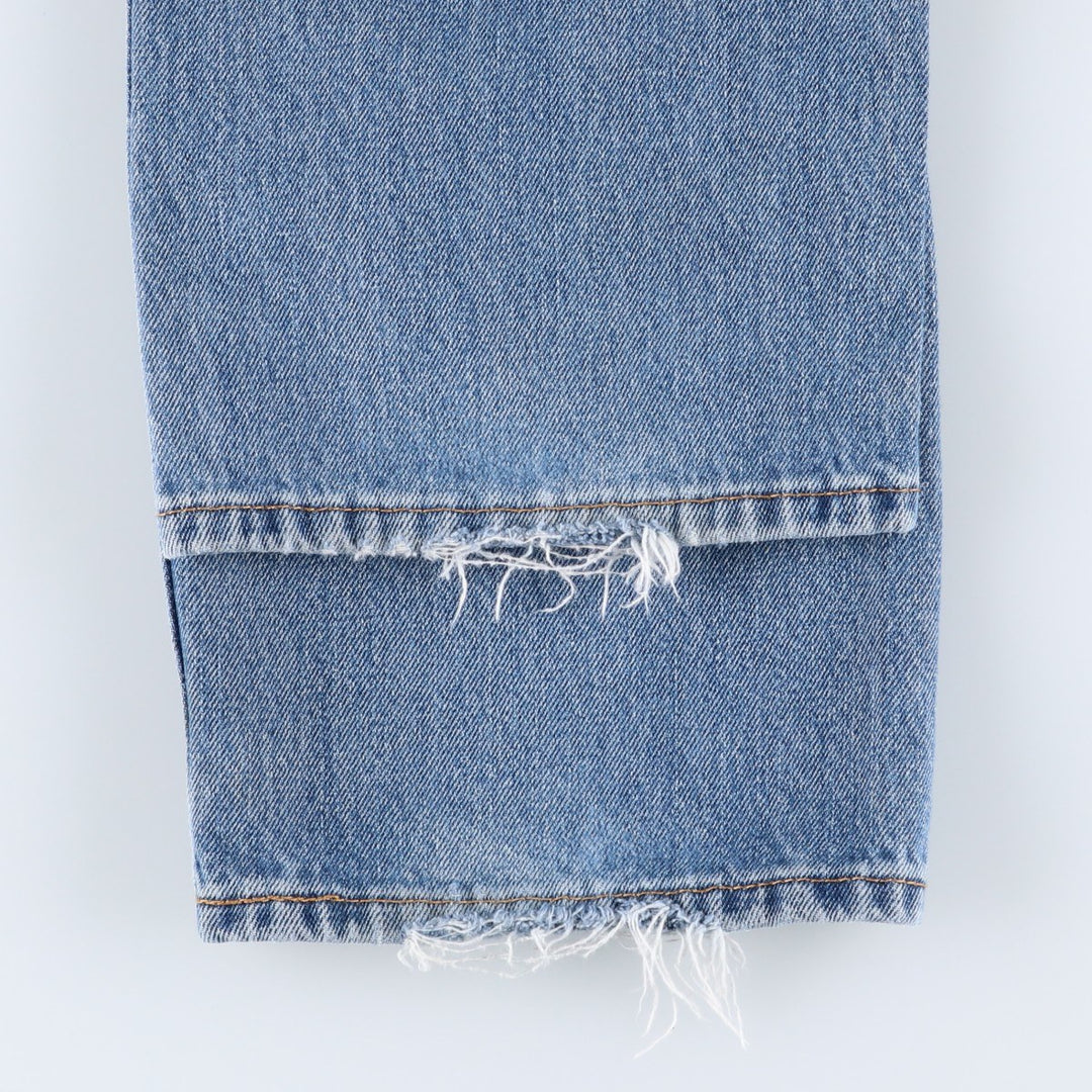 Levi's 505 tapered denim pants for men, size w36 cotton blue type Vintage Second Hand