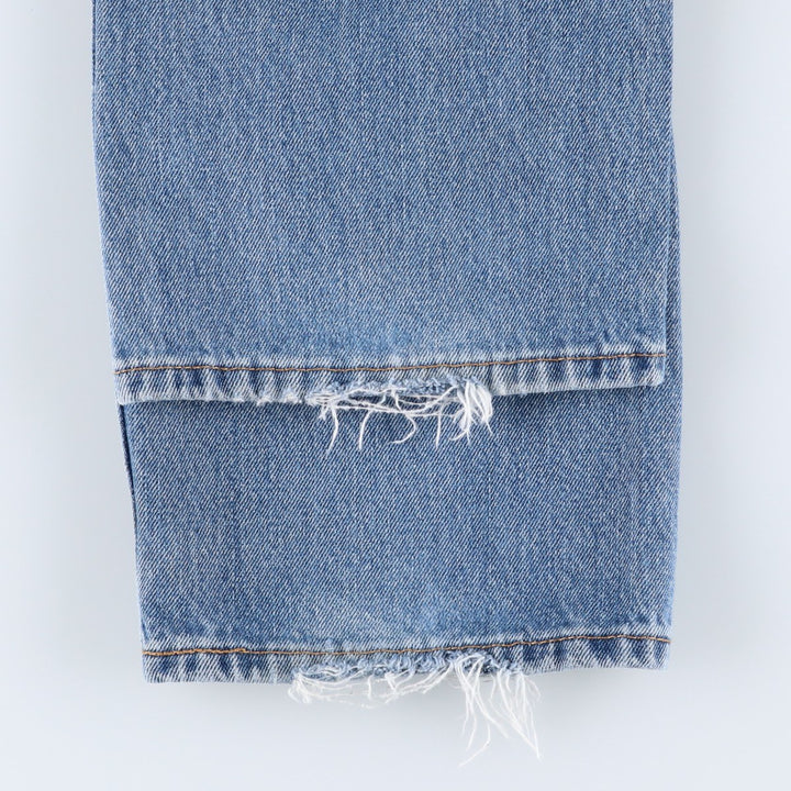 Levi's 505 tapered denim pants for men, size w36 cotton blue type Vintage Second Hand