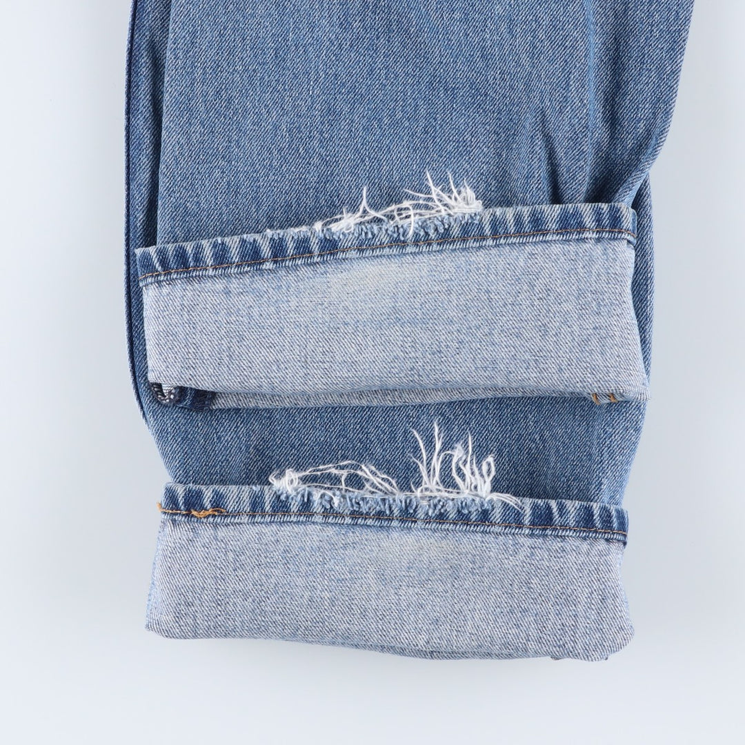 Levi's 505 tapered denim pants for men, size w36 cotton blue type Vintage Second Hand