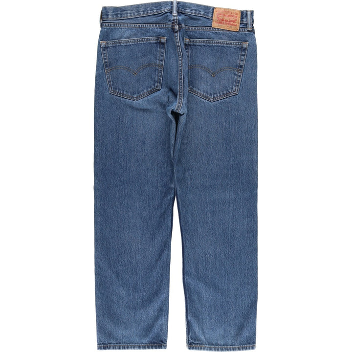 Levi's 505 tapered denim pants for men, size w36 cotton blue type Vintage Second Hand