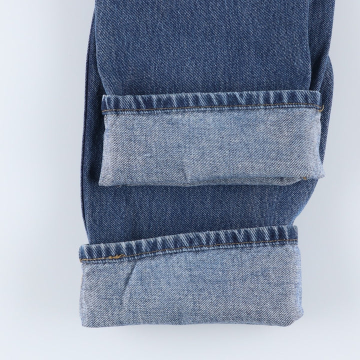 Levi's 505 tapered denim pants for men, size w36 cotton blue type Vintage Second Hand