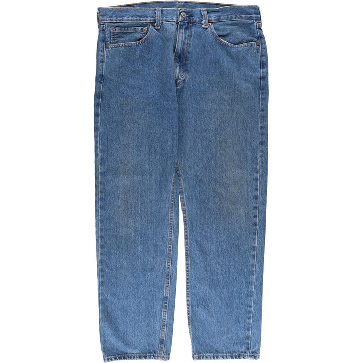 Levi's 505 tapered denim pants for men, size w37 cotton blue type Vintage Second Hand