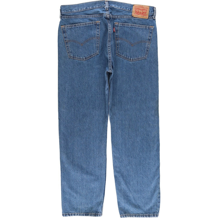 Levi's 505 tapered denim pants for men, size w37 cotton blue type Vintage Second Hand