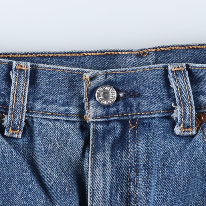 Levi's 505 tapered denim pants for men, size w37 cotton blue type Vintage Second Hand