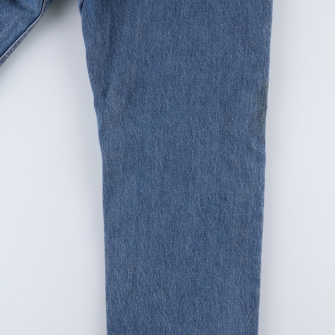 Levi's 505 tapered denim pants for men, size w37 cotton blue type Vintage Second Hand