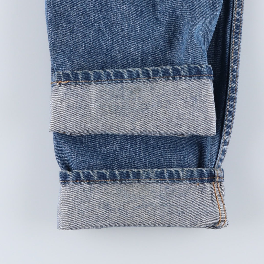 Levi's 505 tapered denim pants for men, size w37 cotton blue type Vintage Second Hand