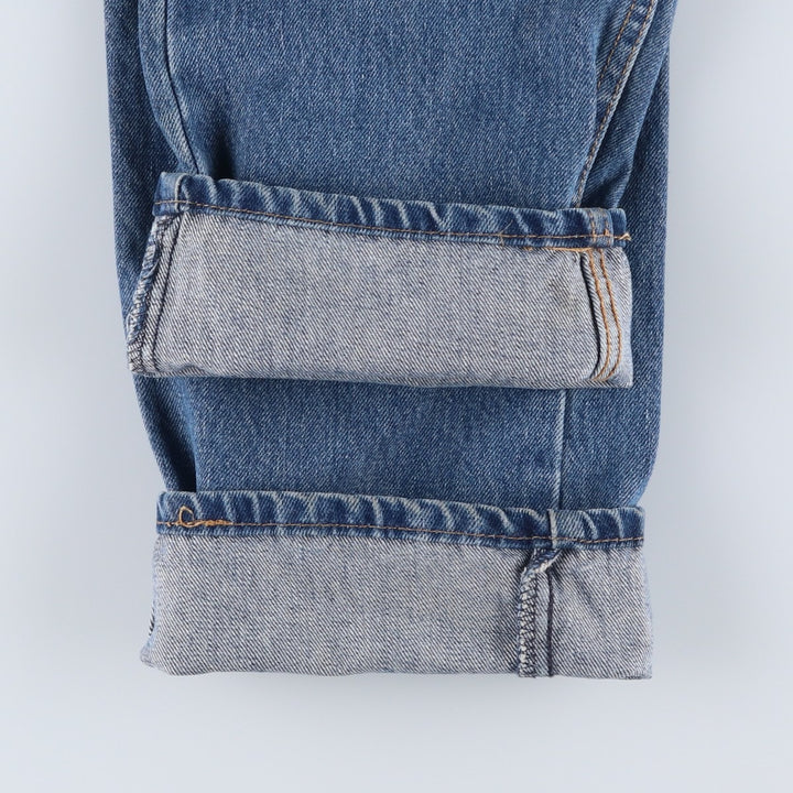 Levi's 505 tapered denim pants for men, size w37 cotton blue type Vintage Second Hand