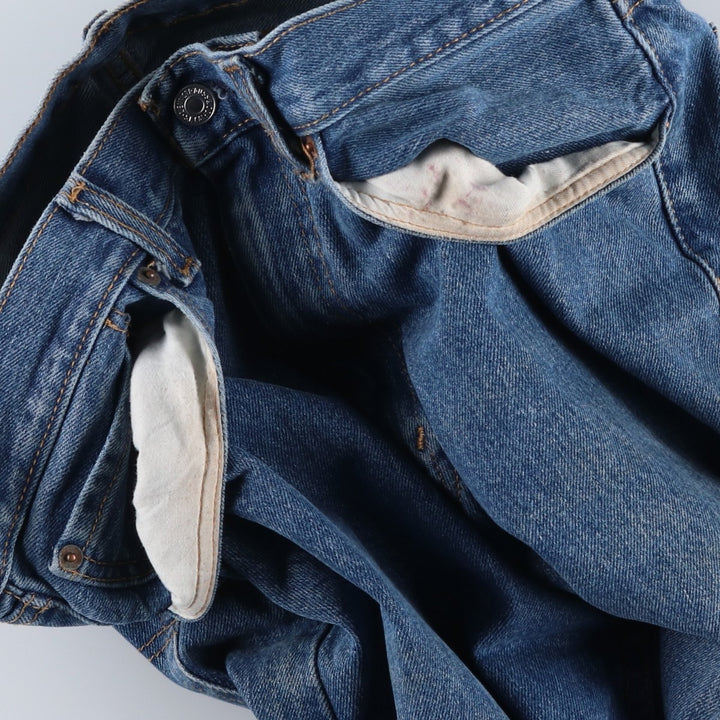 Levi's 505 tapered denim pants for men, size w37 cotton blue type Vintage Second Hand