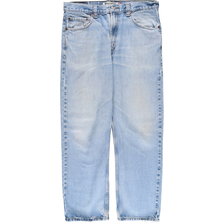 Levi's 505 REGULAR FIT tapered denim pants for men, size w34 unclear blue type Vintage Second Hand