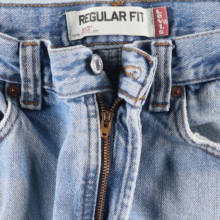 Levi's 505 REGULAR FIT tapered denim pants for men, size w34 unclear blue type Vintage Second Hand