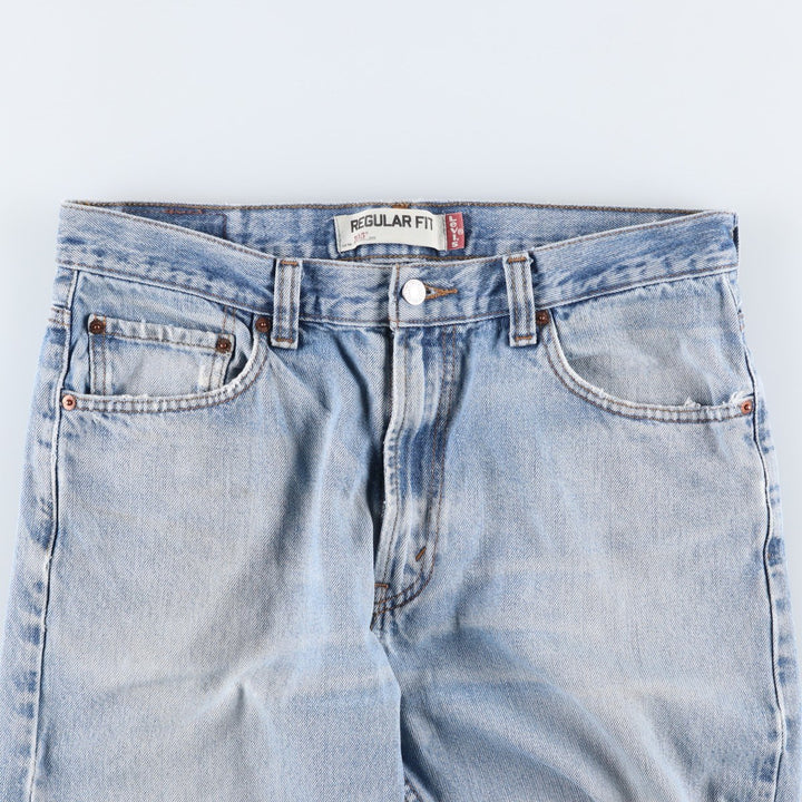 Levi's 505 REGULAR FIT tapered denim pants for men, size w34 unclear blue type Vintage Second Hand