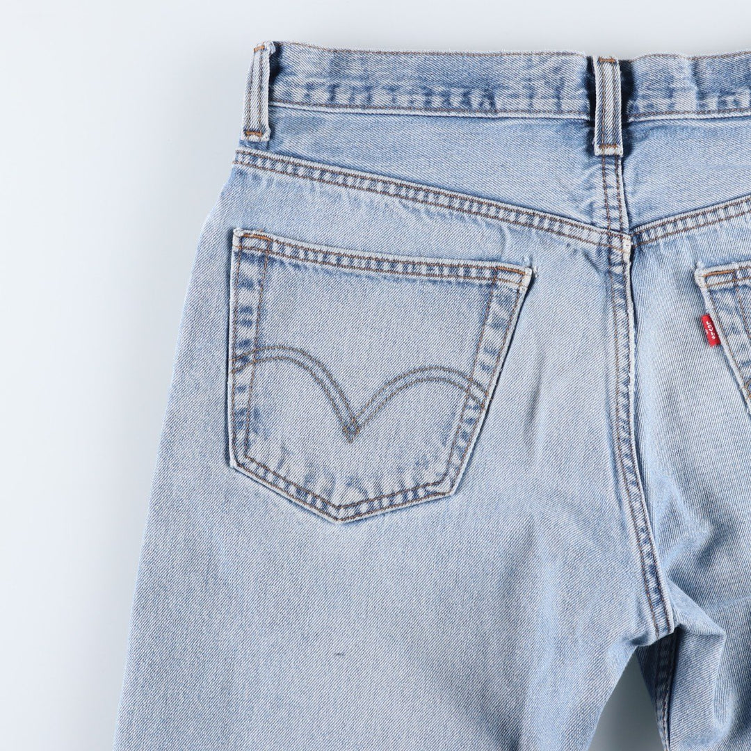 Levi's 505 REGULAR FIT tapered denim pants for men, size w34 unclear blue type Vintage Second Hand
