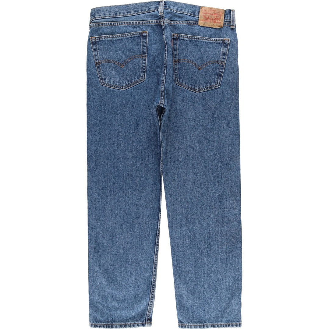 Levi's 505 tapered denim pants for men, size w37 cotton blue type Vintage Second Hand