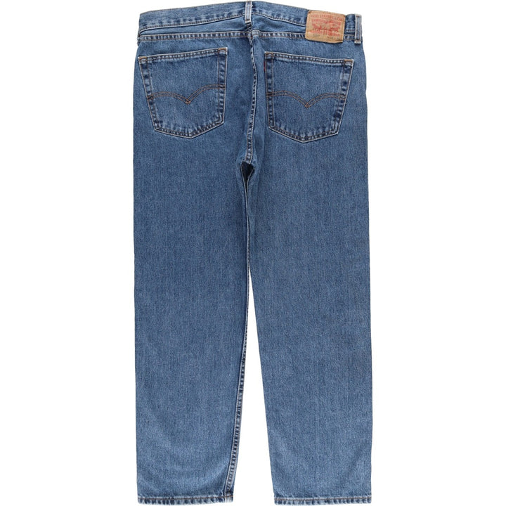 Levi's 505 tapered denim pants for men, size w37 cotton blue type Vintage Second Hand