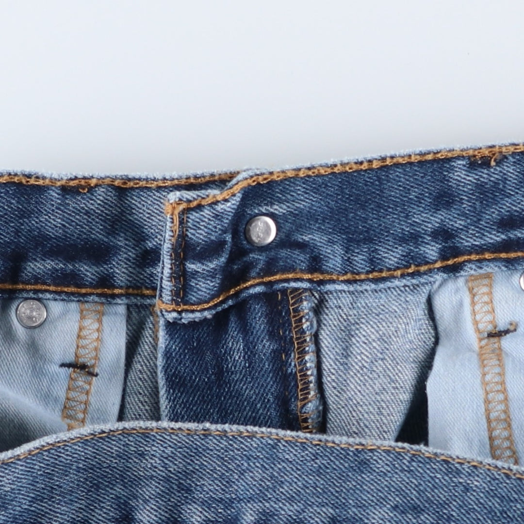 Levi's 505 tapered denim pants for men, size w37 cotton blue type Vintage Second Hand