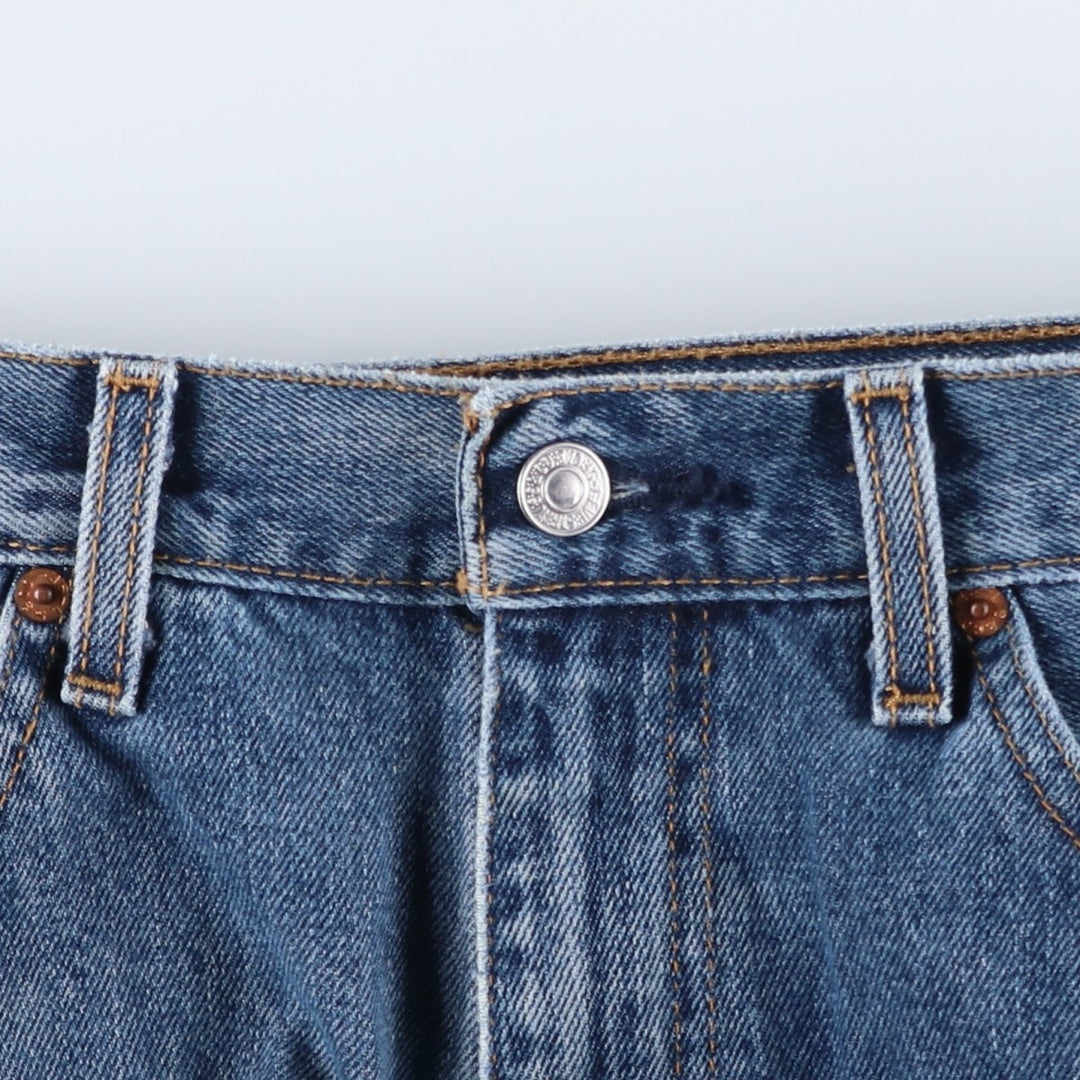 Levi's 505 tapered denim pants for men, size w37 cotton blue type Vintage Second Hand