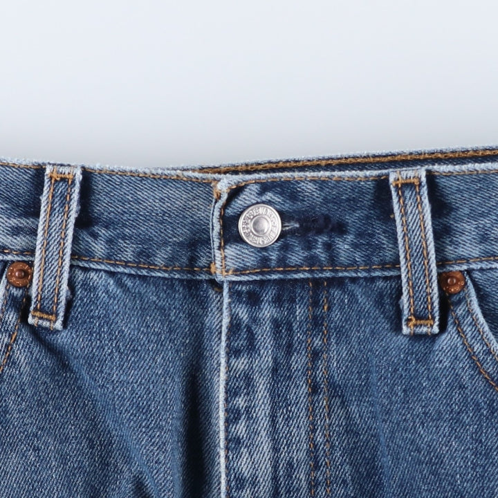 Levi's 505 tapered denim pants for men, size w37 cotton blue type Vintage Second Hand