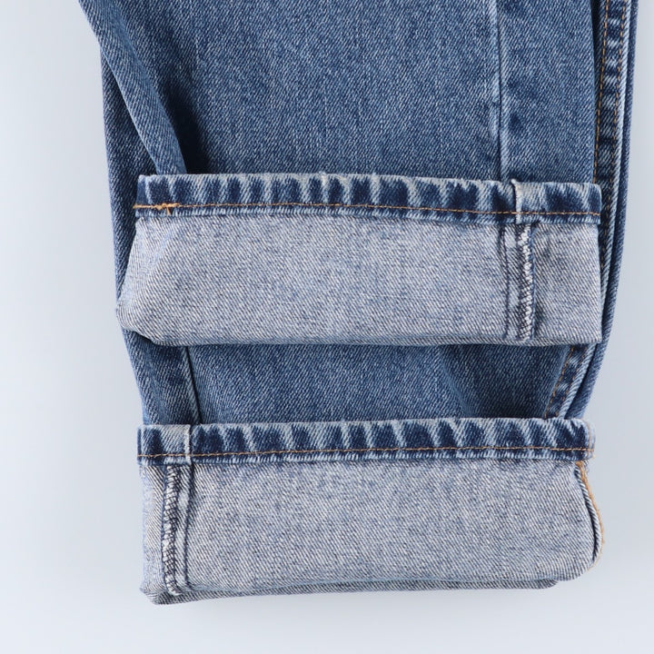 Levi's 505 tapered denim pants for men, size w37 cotton blue type Vintage Second Hand