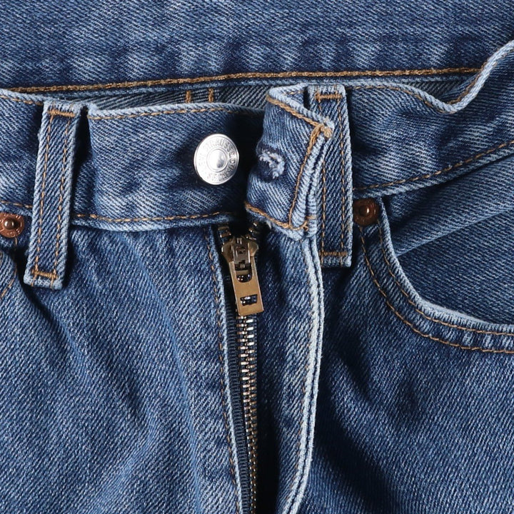 Levi's 505 tapered denim pants for men, size W33 cotton blue type Vintage Second Hand