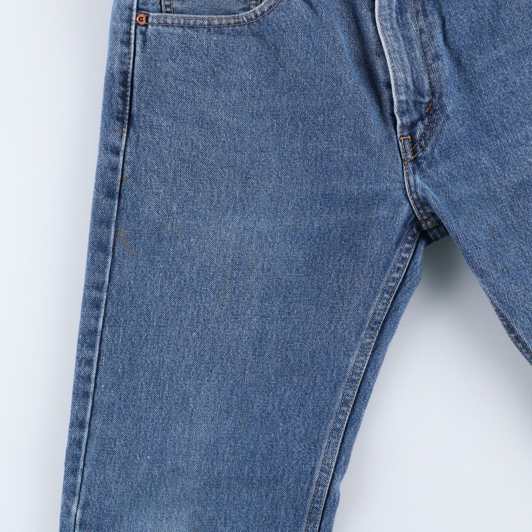 Levi's 505 tapered denim pants for men, size W33 cotton blue type Vintage Second Hand