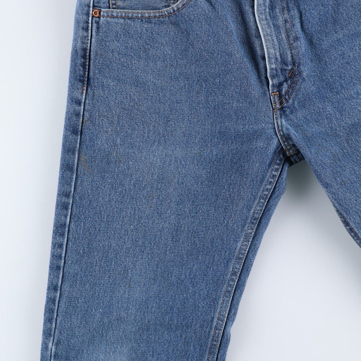 Levi's 505 tapered denim pants for men, size W33 cotton blue type Vintage Second Hand