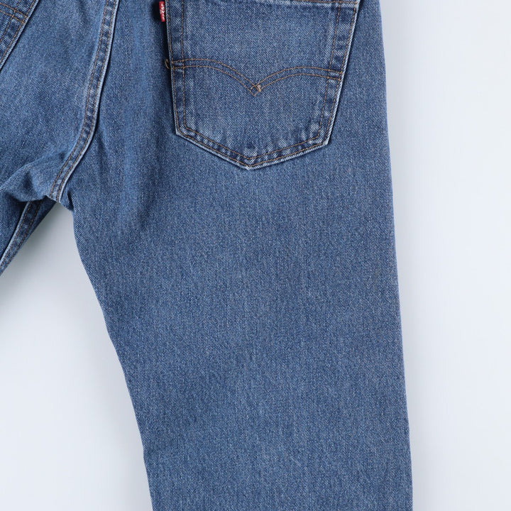 Levi's 505 tapered denim pants for men, size W33 cotton blue type Vintage Second Hand
