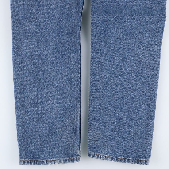 Levi's 505 tapered denim pants for men, size W33 cotton blue type Vintage Second Hand