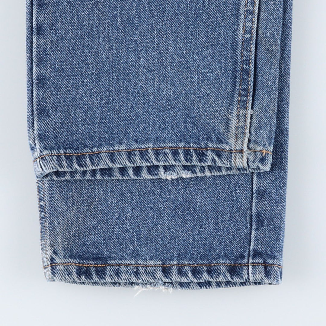 Levi's 505 tapered denim pants for men, size W33 cotton blue type Vintage Second Hand