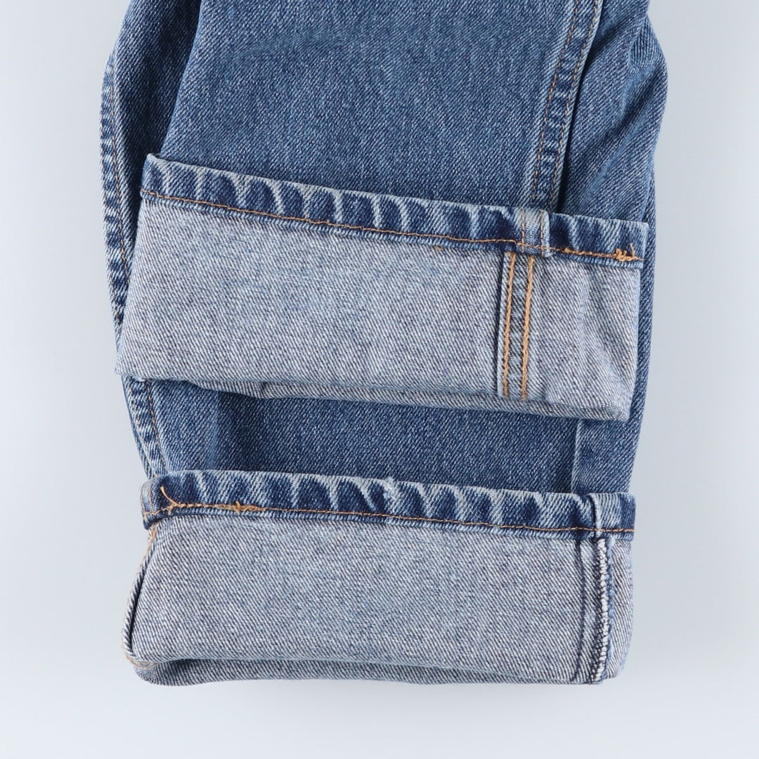 Levi's 505 tapered denim pants for men, size W33 cotton blue type Vintage Second Hand