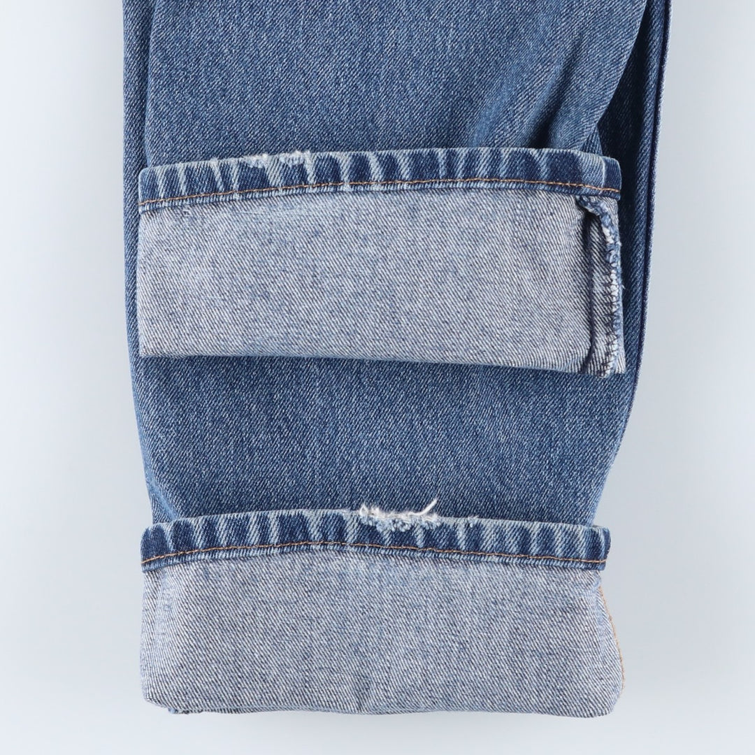 Levi's 505 tapered denim pants for men, size W33 cotton blue type Vintage Second Hand