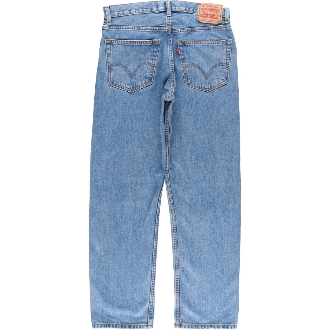 Levi's 505 REGULAR FIT tapered denim pants for men, size w32 cotton blue type Vintage Second Hand