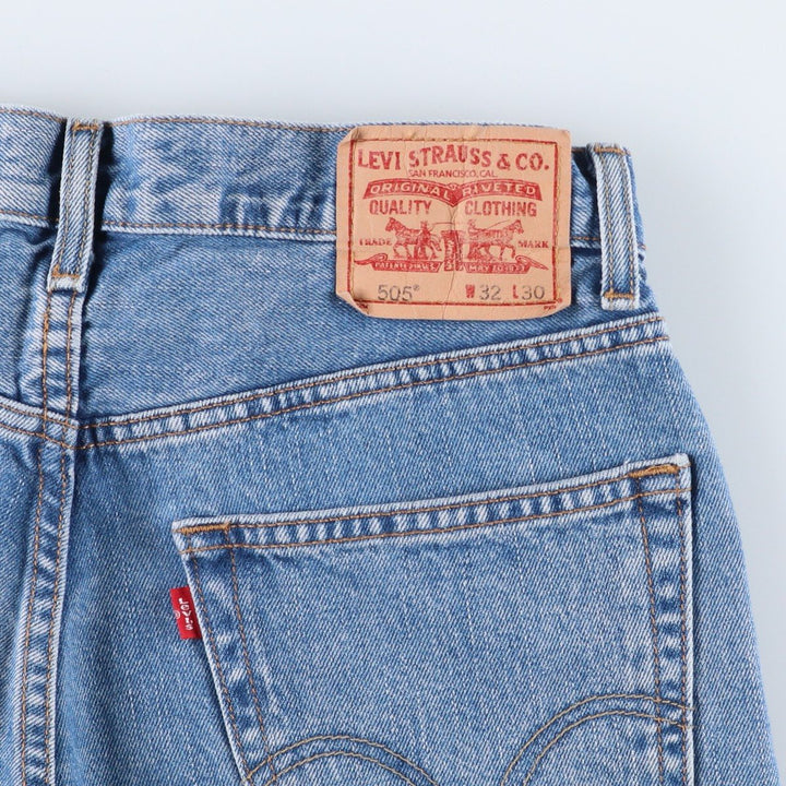 Levi's 505 REGULAR FIT tapered denim pants for men, size w32 cotton blue type Vintage Second Hand